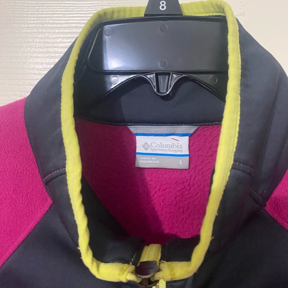 Columbia women’s fleece full zip light jacket size L in multi colors - Picture 2 of 4